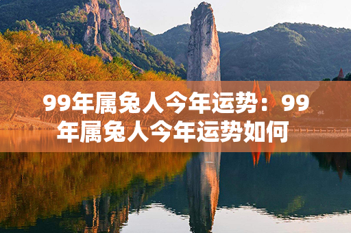 99年属兔人今年运势：99年属兔人今年运势如何 