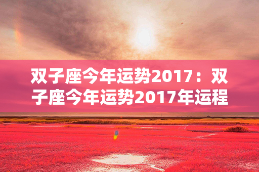 双子座今年运势2017：双子座今年运势2017年运程 