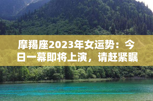 摩羯座2023年女运势：今日一幕即将上演，请赶紧瞩目！