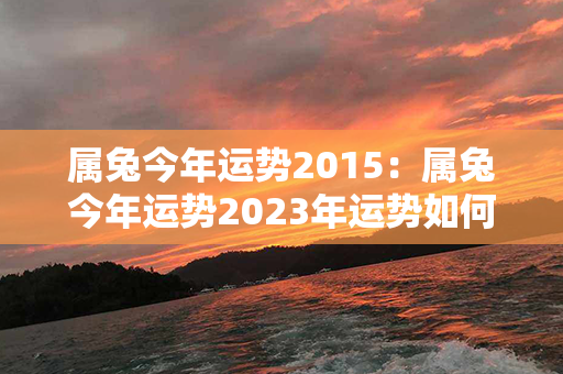 属兔今年运势2015：属兔今年运势2023年运势如何 