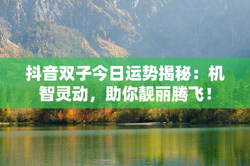 抖音双子今日运势揭秘：机智灵动，助你靓丽腾飞！