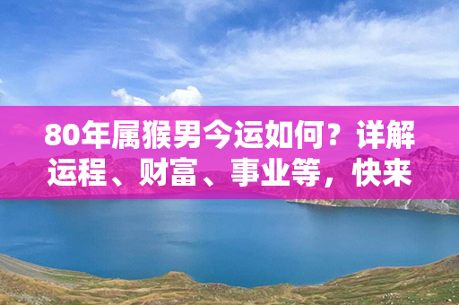 80年属猴男今运如何？详解运程、财富、事业等，快来看看！