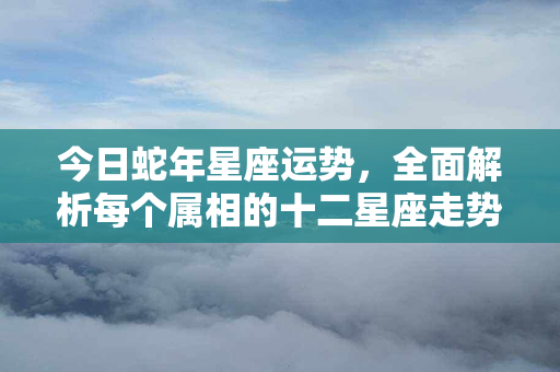 今日蛇年星座运势，全面解析每个属相的十二星座走势