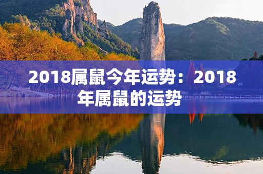 2018属鼠今年运势：2018年属鼠的运势 