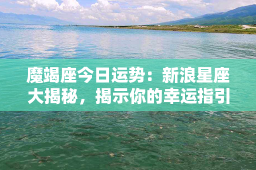 魔竭座今日运势：新浪星座大揭秘，揭示你的幸运指引