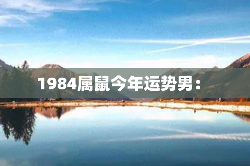 1984属鼠今年运势男： 