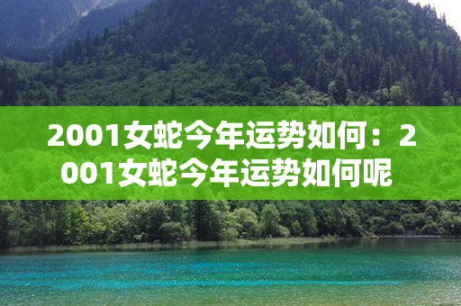 2001女蛇今年运势如何：2001女蛇今年运势如何呢 