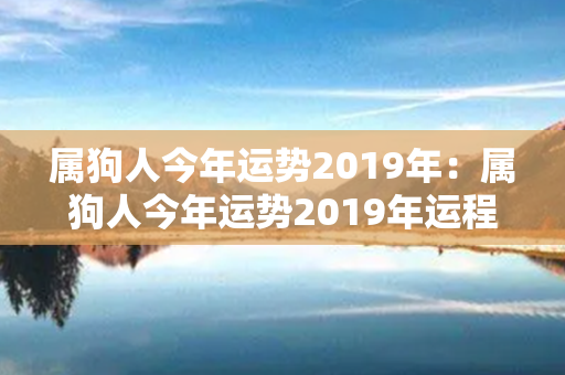 属狗人今年运势2019年：属狗人今年运势2019年运程 