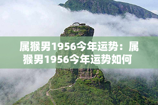 属猴男1956今年运势：属猴男1956今年运势如何 