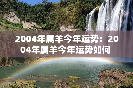 2004年属羊今年运势：2004年属羊今年运势如何 