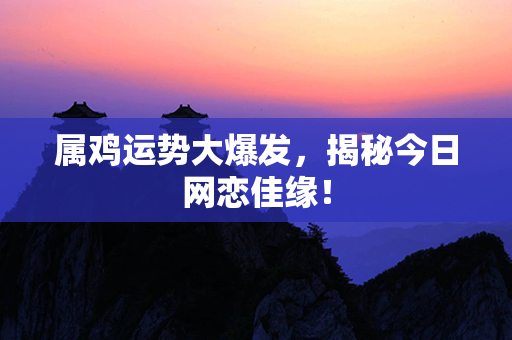 属鸡运势大爆发，揭秘今日网恋佳缘！