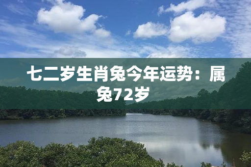 七二岁生肖兔今年运势：属兔72岁 