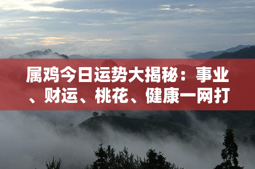 属鸡今日运势大揭秘：事业、财运、桃花、健康一网打尽！