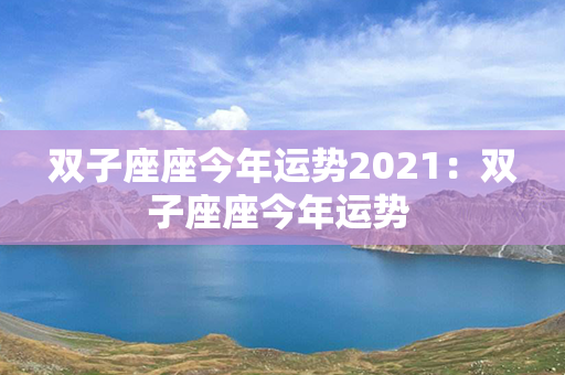 双子座座今年运势2021：双子座座今年运势 