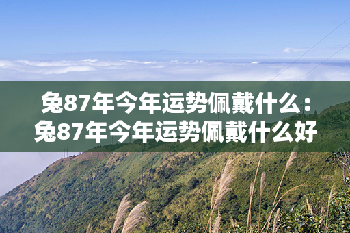 兔87年今年运势佩戴什么：兔87年今年运势佩戴什么好 