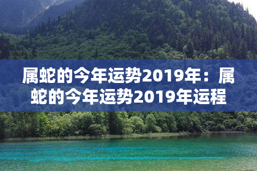 属蛇的今年运势2019年：属蛇的今年运势2019年运程 