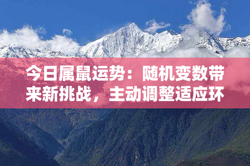 今日属鼠运势：随机变数带来新挑战，主动调整适应环境。