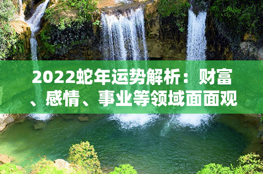 2022蛇年运势解析：财富、感情、事业等领域面面观