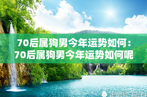 70后属狗男今年运势如何：70后属狗男今年运势如何呢 