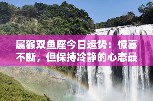 属猴双鱼座今日运势：惊喜不断，但保持冷静的心态最重要！