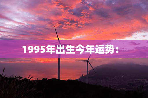 1995年出生今年运势： 