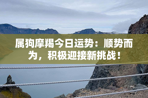 属狗摩羯今日运势：顺势而为，积极迎接新挑战！