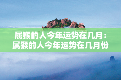 属猴的人今年运势在几月：属猴的人今年运势在几月份最好 