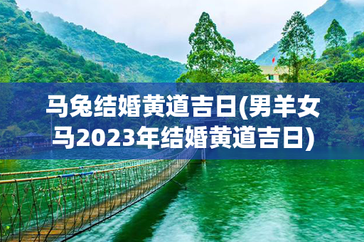 马兔结婚黄道吉日(男羊女马2023年结婚黄道吉日)