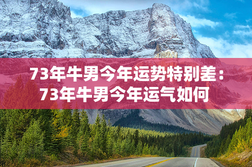 73年牛男今年运势特别差：73年牛男今年运气如何 