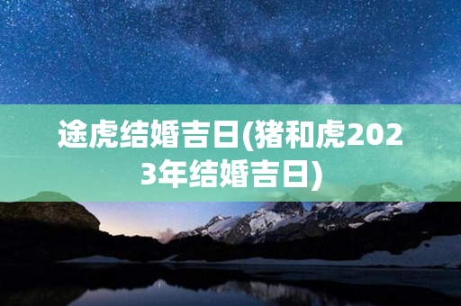 途虎结婚吉日(猪和虎2023年结婚吉日)