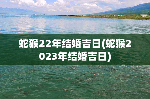 蛇猴22年结婚吉日(蛇猴2023年结婚吉日)