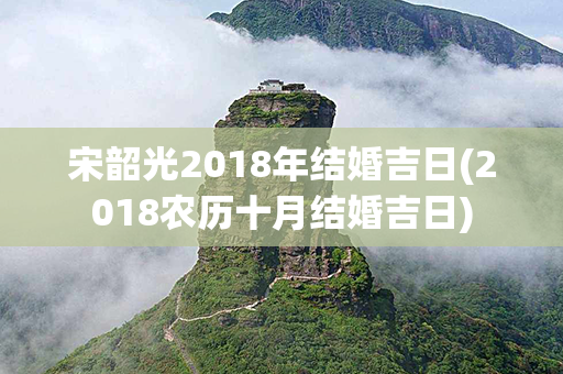 宋韶光2018年结婚吉日(2018农历十月结婚吉日)