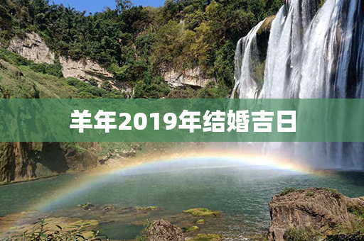 羊年2019年结婚吉日