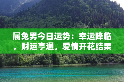 属兔男今日运势：幸运降临，财运亨通，爱情开花结果，事业更上一层楼！