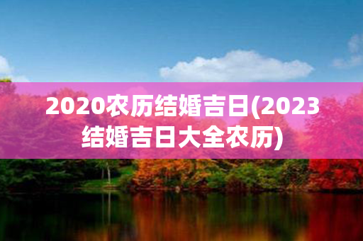 2020农历结婚吉日(2023结婚吉日大全农历)