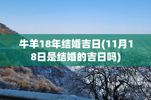 牛羊18年结婚吉日(11月18日是结婚的吉日吗)