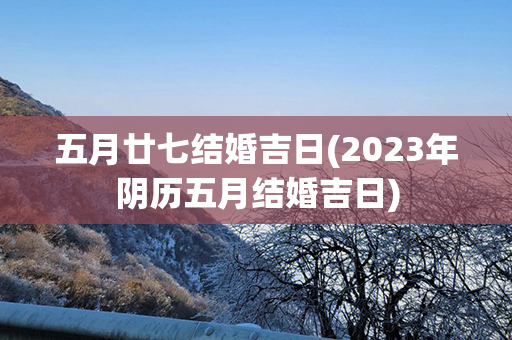 五月廿七结婚吉日(2023年阴历五月结婚吉日)