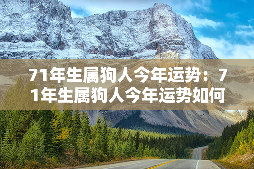 71年生属狗人今年运势：71年生属狗人今年运势如何 