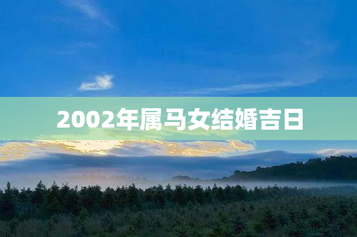 2002年属马女结婚吉日