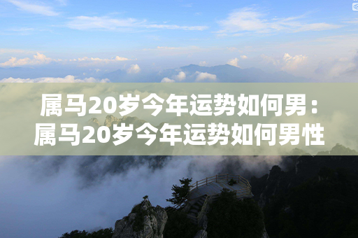 属马20岁今年运势如何男：属马20岁今年运势如何男性 