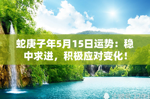 蛇庚子年5月15日运势：稳中求进，积极应对变化！