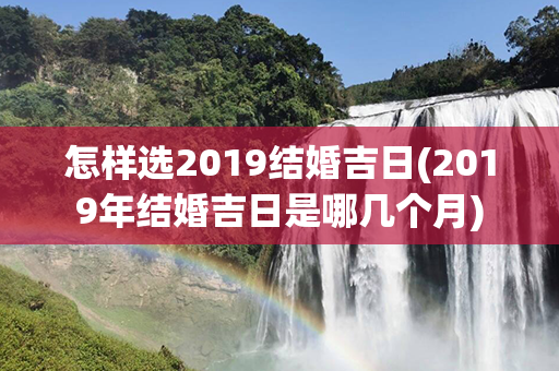 怎样选2019结婚吉日(2019年结婚吉日是哪几个月)