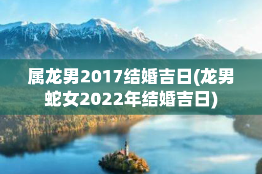 属龙男2017结婚吉日(龙男蛇女2022年结婚吉日)