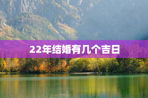 22年结婚有几个吉日