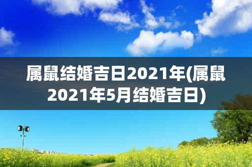 属鼠结婚吉日2021年(属鼠2021年5月结婚吉日)