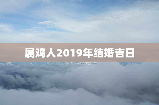 属鸡人2019年结婚吉日