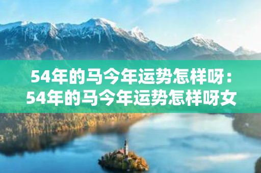 54年的马今年运势怎样呀：54年的马今年运势怎样呀女 