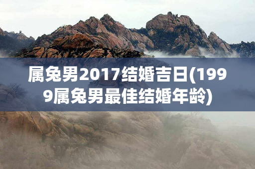 属兔男2017结婚吉日(1999属兔男最佳结婚年龄)