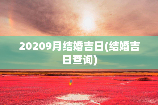 20209月结婚吉日(结婚吉日查询)