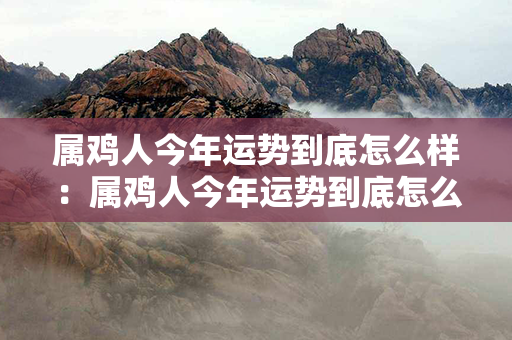 属鸡人今年运势到底怎么样：属鸡人今年运势到底怎么样呢 